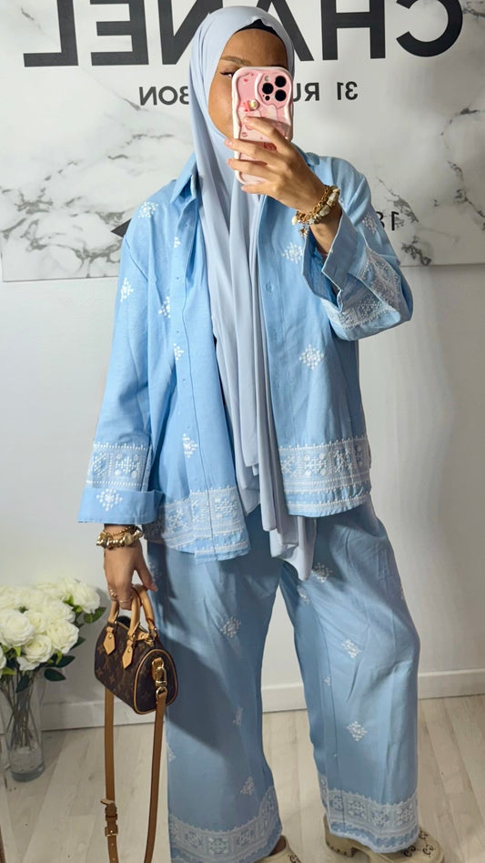 Ensemble bleu SABRINE