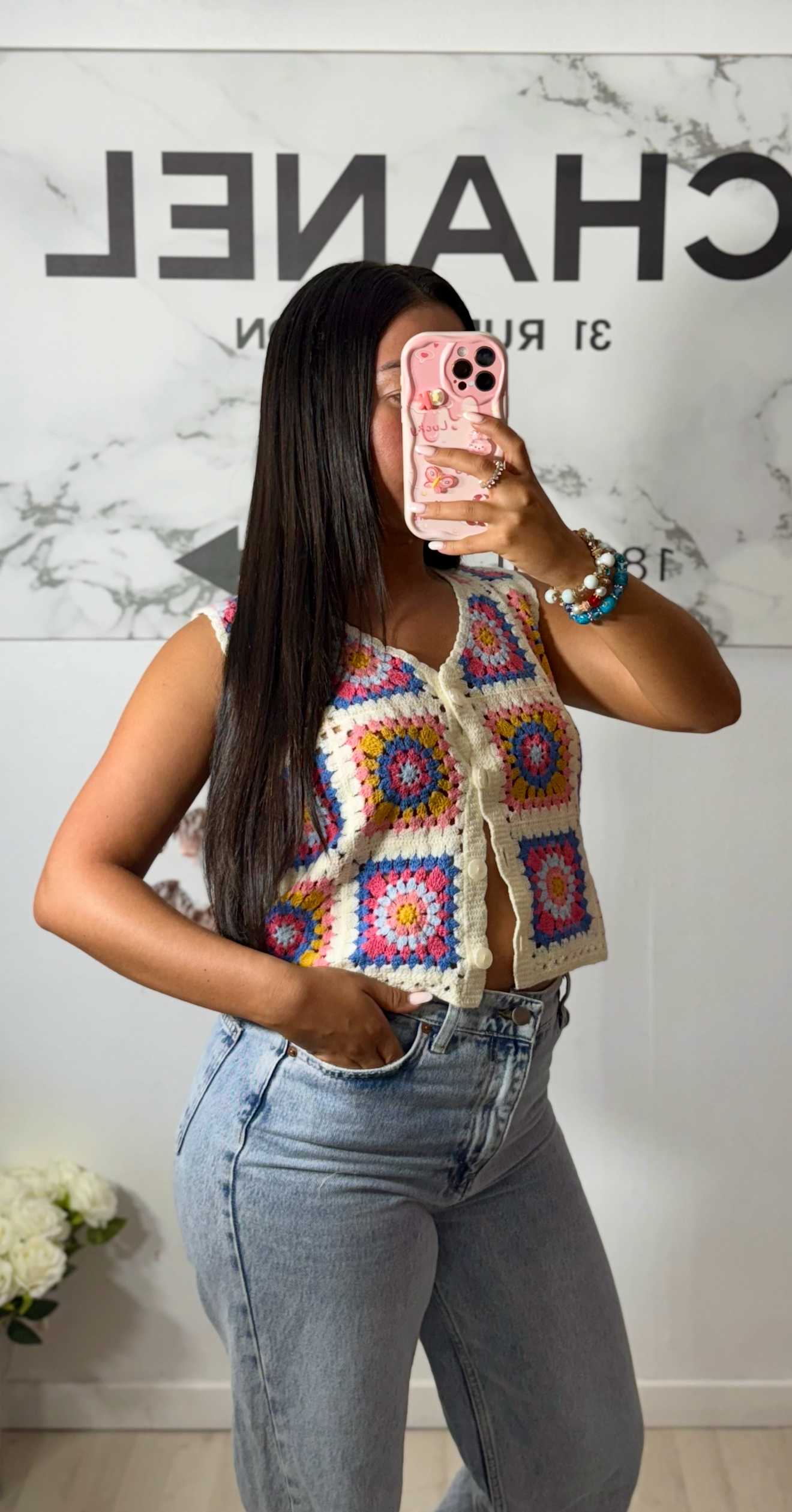 Haut tricot avec boutons