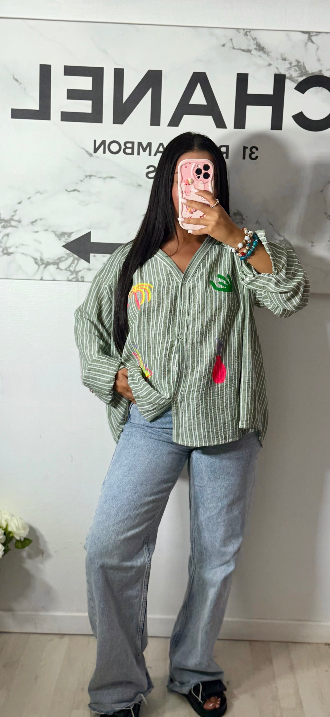 Chemise vert PALM